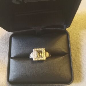Harley Davidson Silver Square-Cut Ring